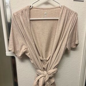 Kindred Bravely Organic Cotton Skin to Skin Short Sleeve Wrap Top